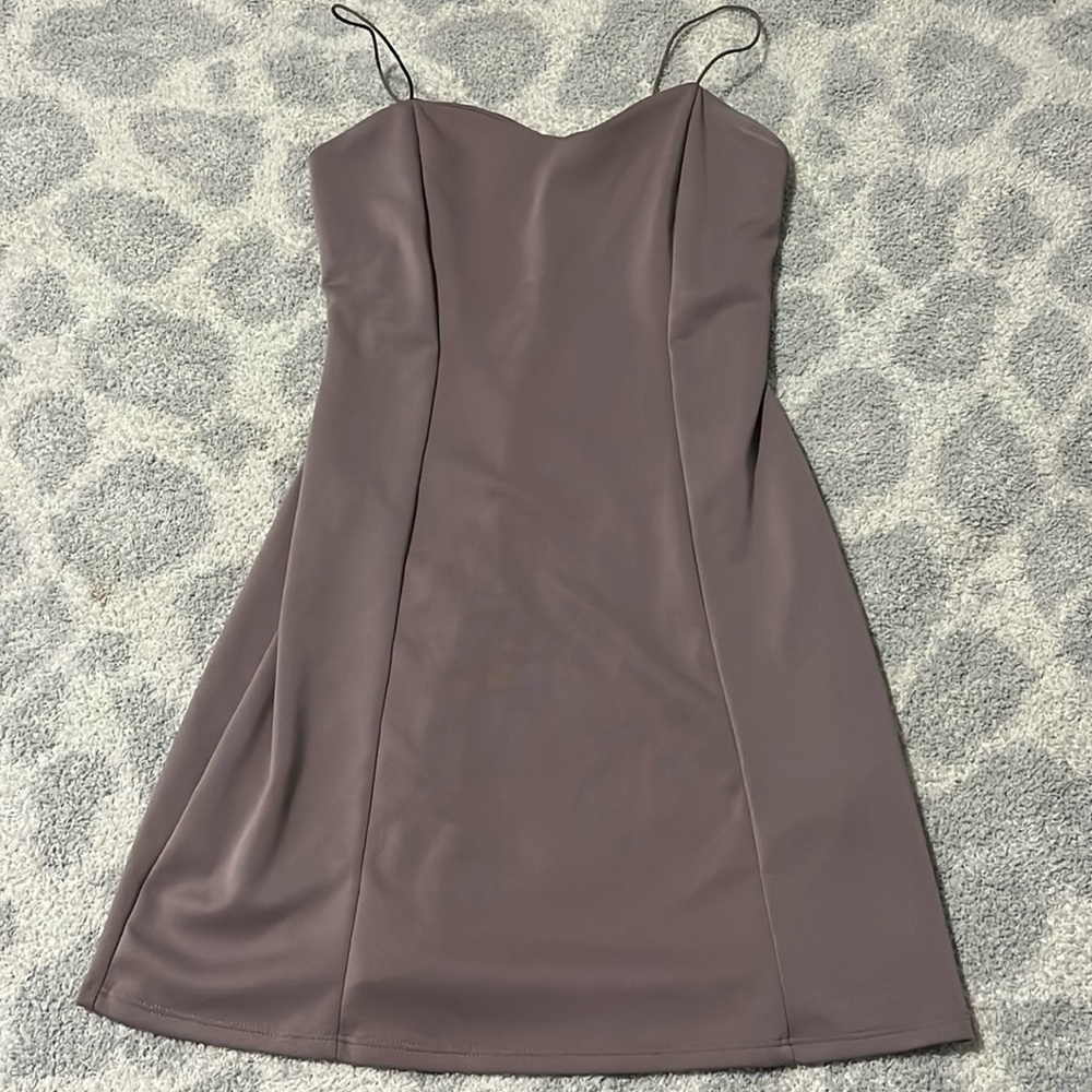 Women’s purple homecoming dress